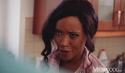 Kiki Minaj Gets Wild in the Kitchen: Sexy Ebony MILF Deepthroats and Fucks!