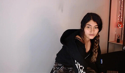 Young Ebony Teen's Sensual Solo Webcam Show