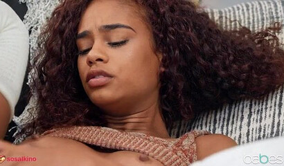 Chocolate Delight: Ebony Teen Gets Gangbanged!
