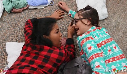 Midnight Frenzy: A Pajama Party with Nymphomaniac Ebony Babes
