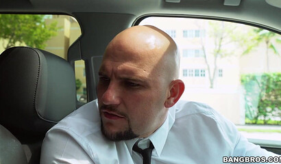 Busty Ebony MILF's Backseat Hardcore Debut