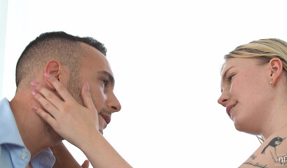 A guy with a big dick fucks a black woman and a white chick